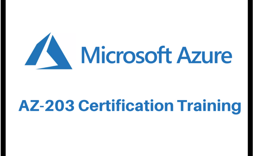 Microsoft Azure Developer Associate Training AZ 203 Skill Higher